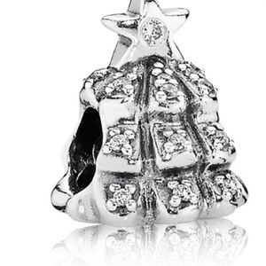 Genuine Retired PANDORA Tree of Lights Charm with CZ - 791239CZ